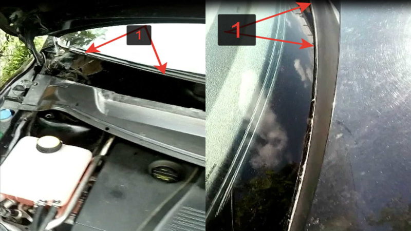 Отошел пластик от лобового стекла автомобиля Форд Фокус 2 с фото и видео
